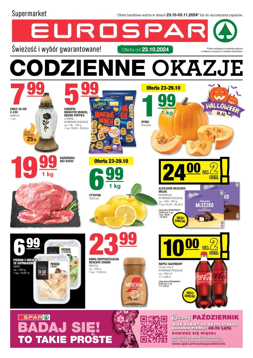 Gazetka promocyjna EuroSPAR - ważna od 23. 10. 2024 do 03. 11. 2024