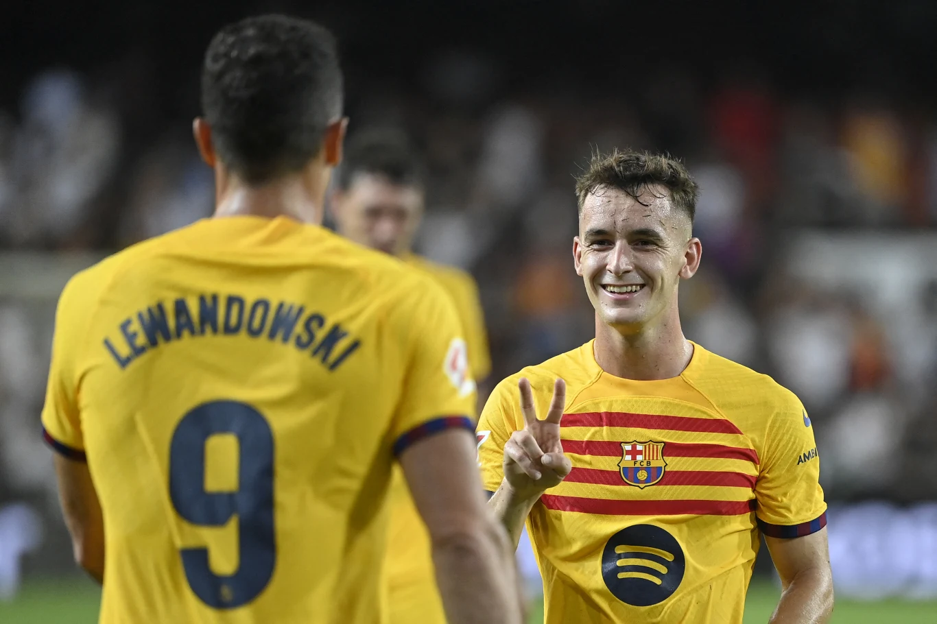 Robert Lewandowski i Marc Casado