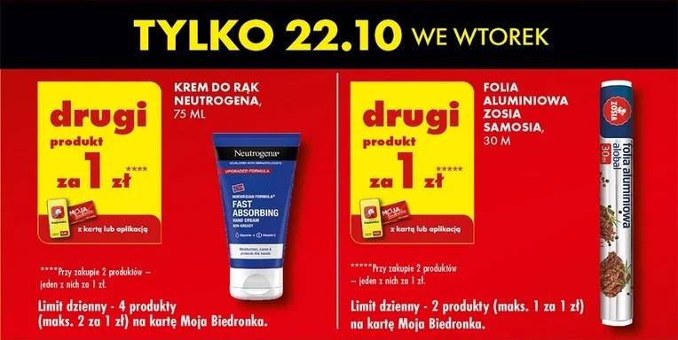 Promocje na wtorek (22.10) w Biedronce 