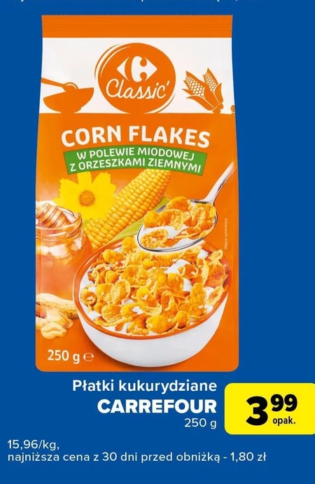 Płatki kukurydziane Carrefour