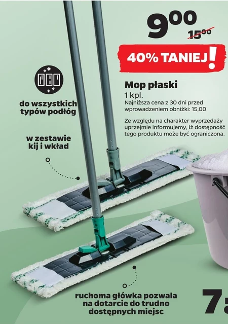 Mop płaski