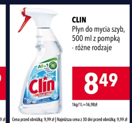 Рідина для миття скла Clin