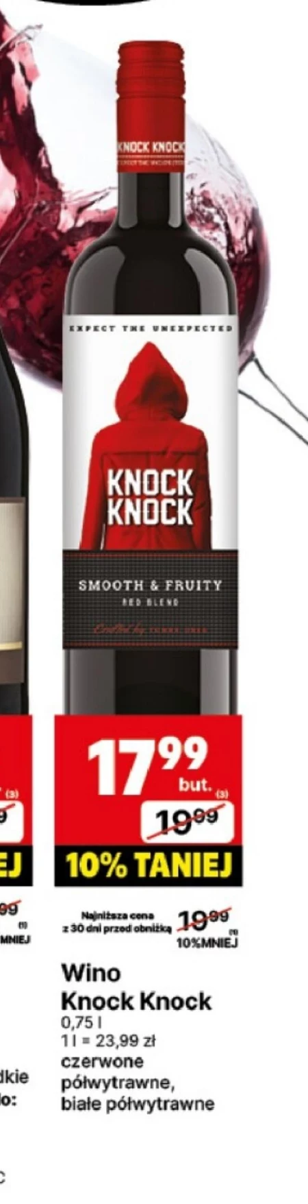 Wino półwytrawne Knock Knock