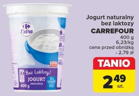 Jogurt bez laktozy Carrefour