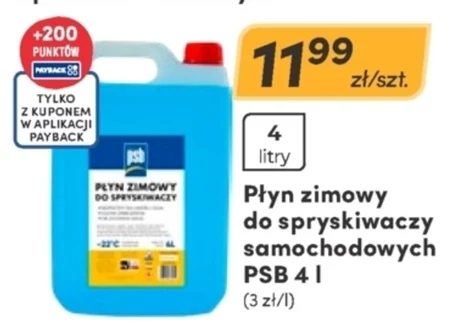 Płyn do spryskiwaczy zimowy PSB