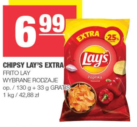 Lay's Chipsy ziemniaczane o smaku papryki 163 g