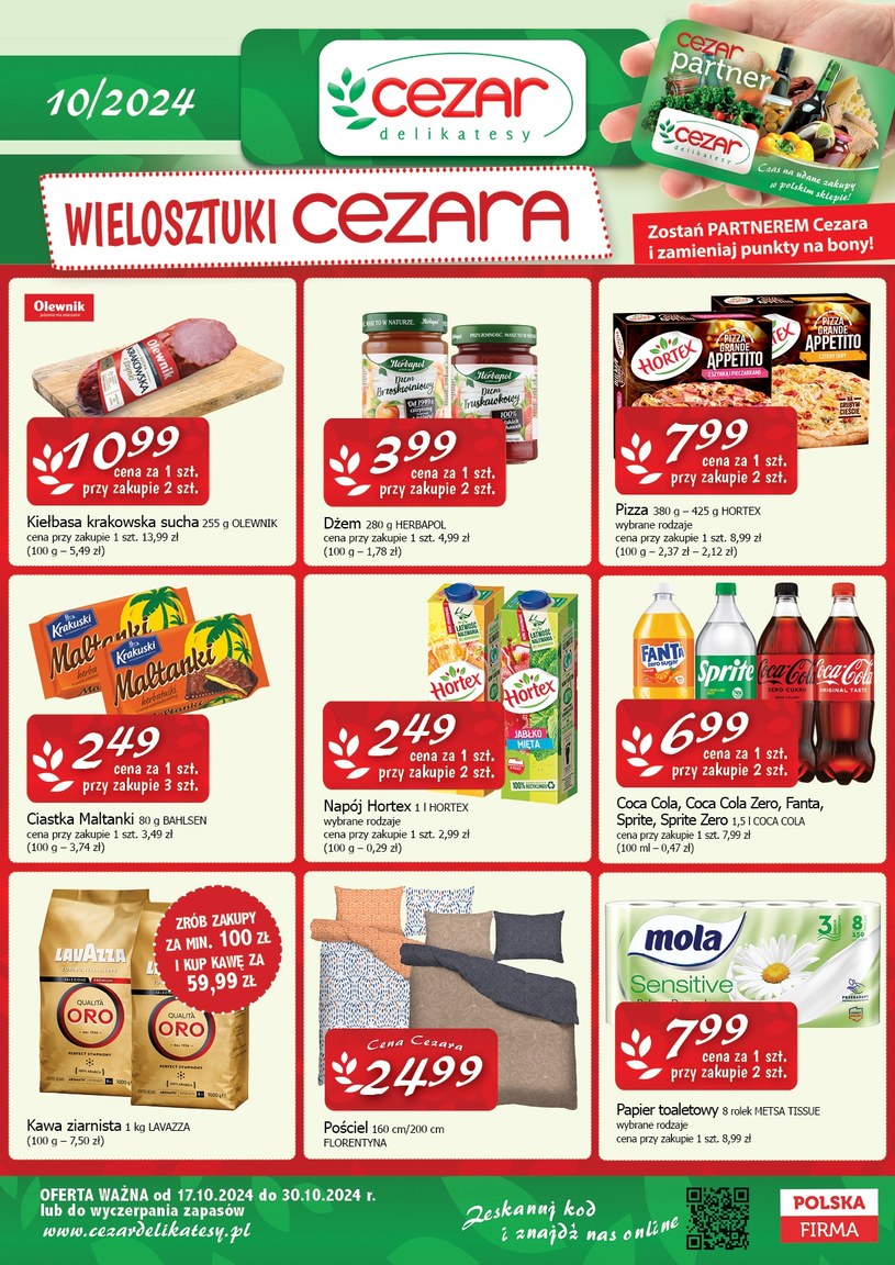 Gazetka promocyjna Delikatesy CEZAR - wygasła 2 dni temu