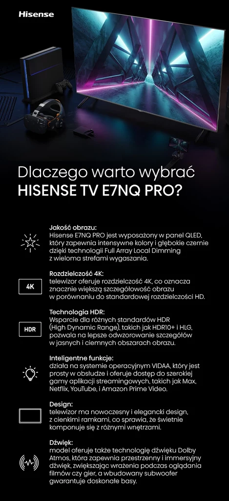 Hisense TV E7NQ PRO