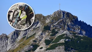 Wniósł rower elektryczny na Giewont. Strażnicy szukają bezmyślnego turysty