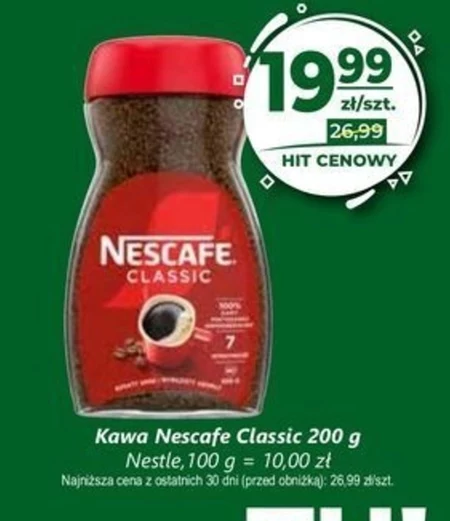Nescafé Classic Kawa rozpuszczalna 200 g