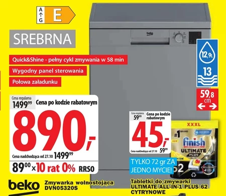 Окрема посудомийна машина Beko