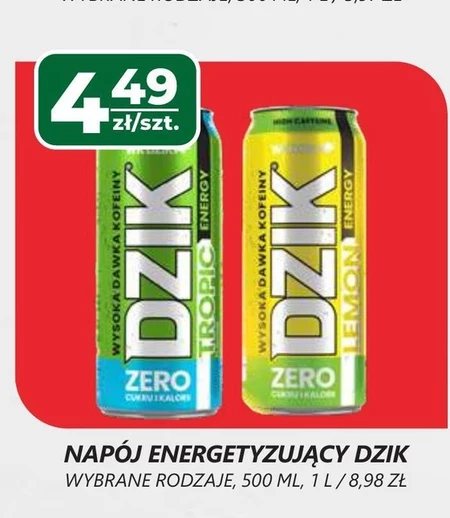 Napój energetyczny Dzik