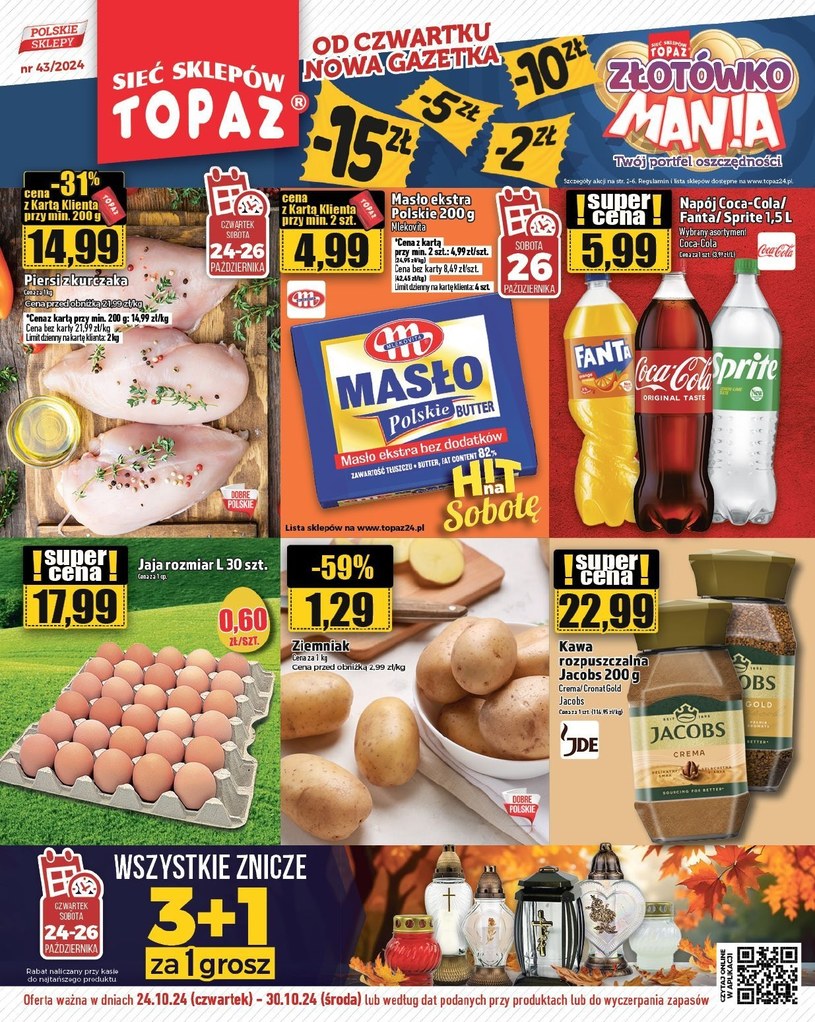 Gazetka promocyjna Topaz - ważna od 24. 10. 2024 do 30. 10. 2024