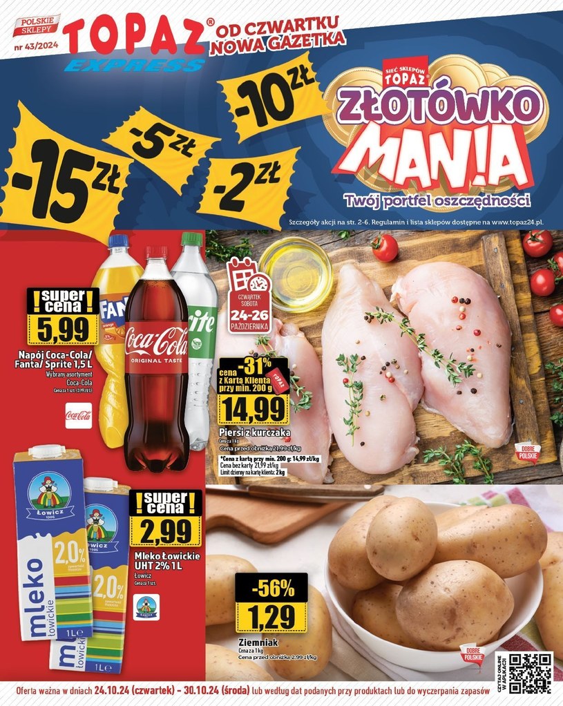 Gazetka promocyjna Topaz - ważna od 24. 10. 2024 do 30. 10. 2024