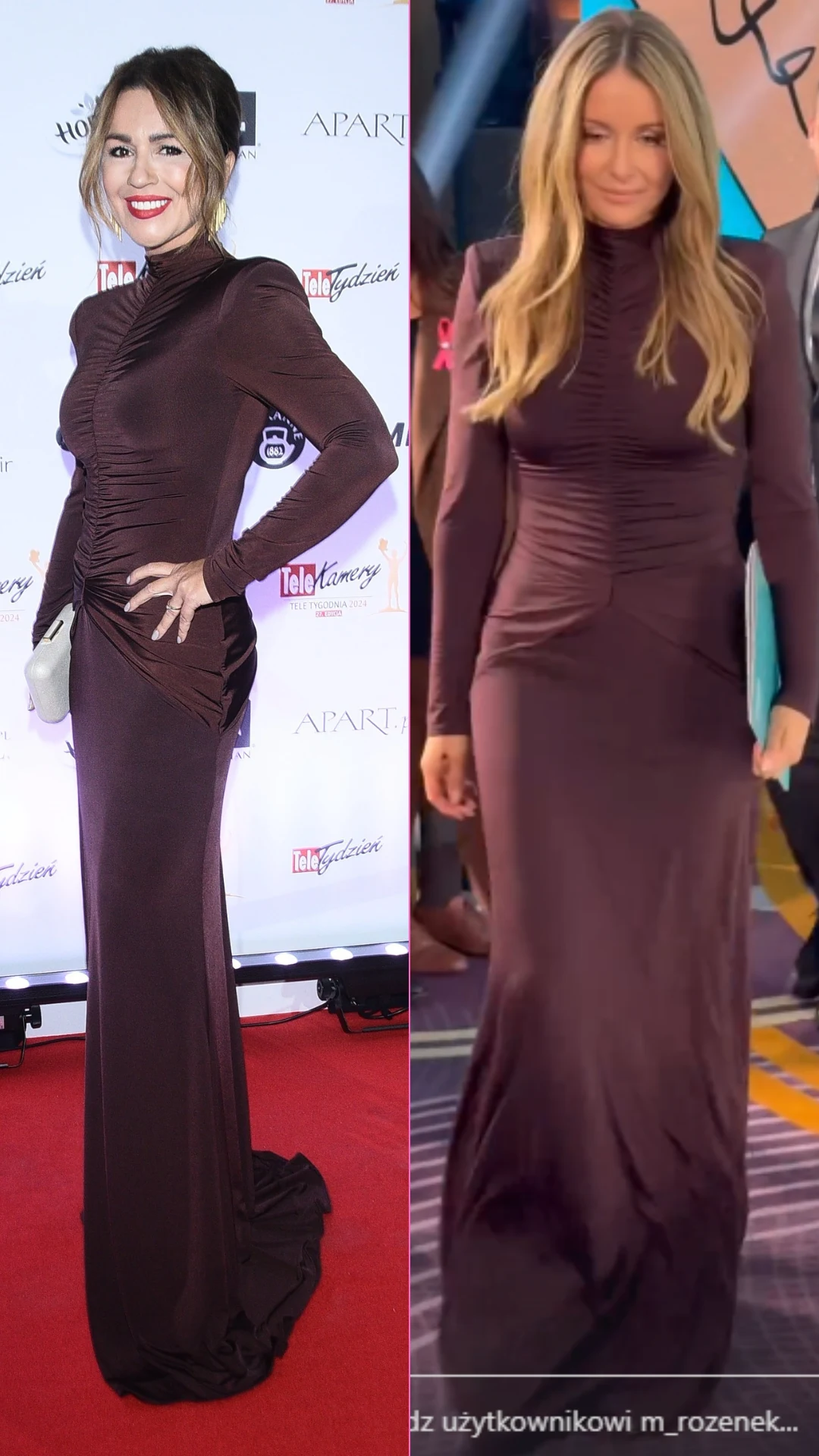 Beata Tadla i Małgorzata Rozenek w takich samych sukienkach