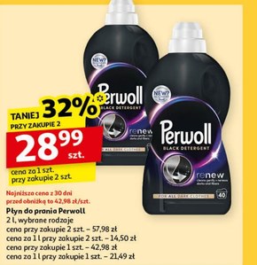 Perwoll Renew Black Płynny środek do prania 2 l (40 prań) niska cena