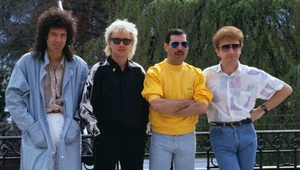 Queen w Montreaux w 1986 r. - od lewej: Brian May, Roger Taylor, Freddie Mercury i John Deacon