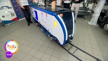 Studenci Politechniki Poznańskiej docenieni na świecie. W "halo tu polsat" pokazują prototyp lokomotywy na energię słoneczną