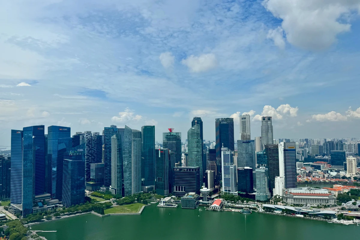 Widok na budynki w Singapurze Widok na budynki w Singapurze
