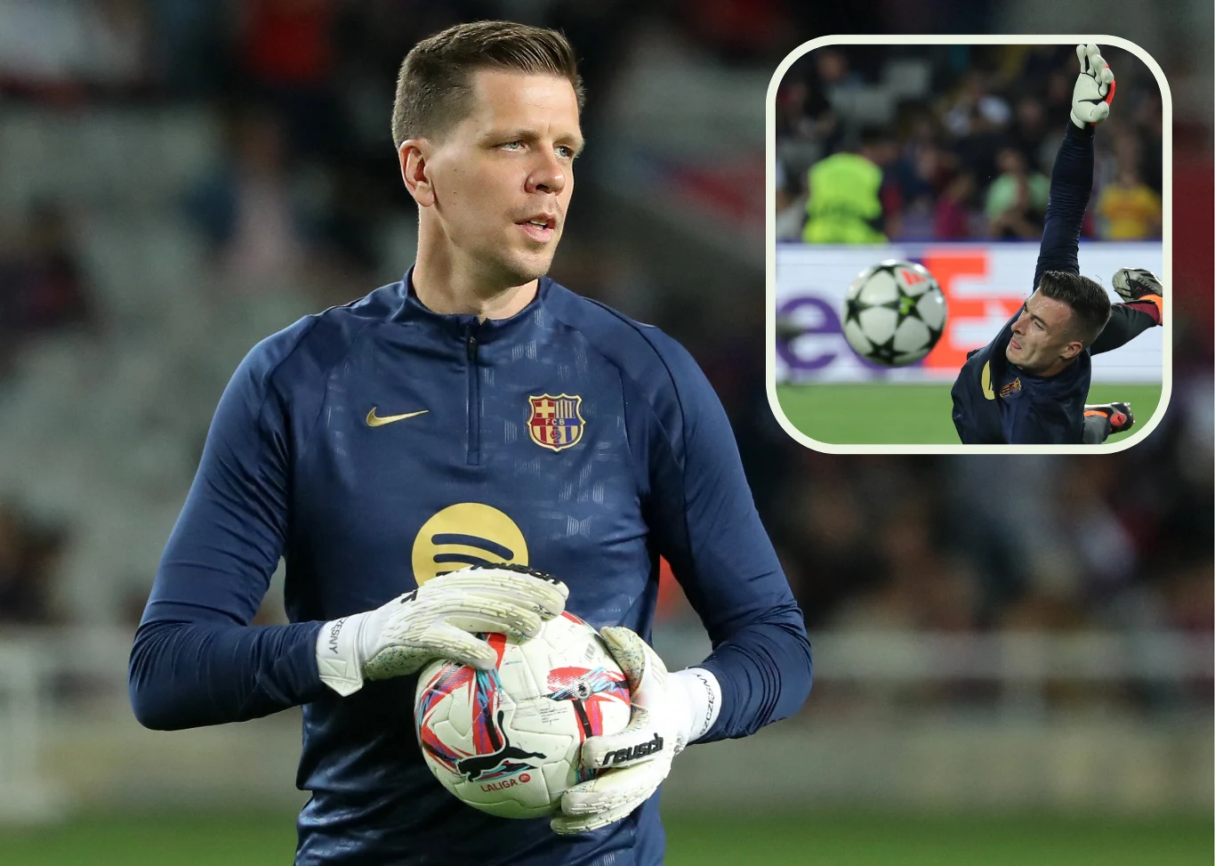 Wojciech Szczęsny oraz Inaki Pena w barwach FC Barcelona