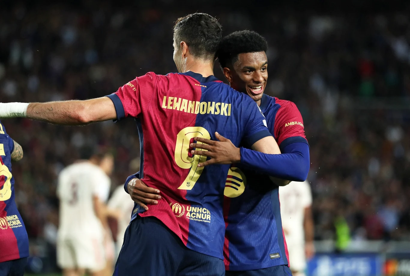 Robert Lewandowski i Alejandro Balde