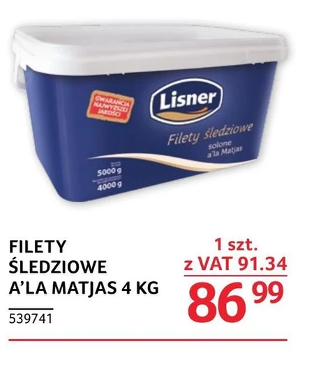 Filety śledziowe Lisner