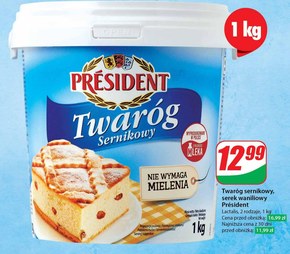 Président Twaróg sernikowy 1 kg niska cena