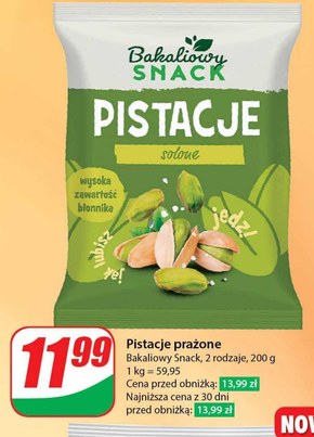 Pistacje prażone Bakaliowy Snack niska cena