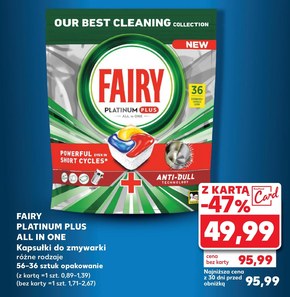 Fairy Platinum Plus Cytryna Tabletki do zmywarki All In One, 36 tabletek niska cena