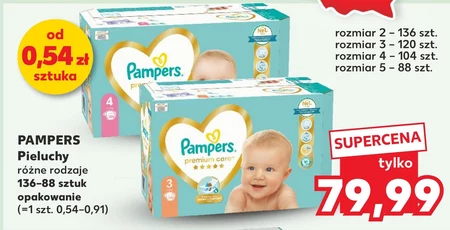 Pampers Premium Care rozmiar 2, 136 pieluszki, 4kg-8kg