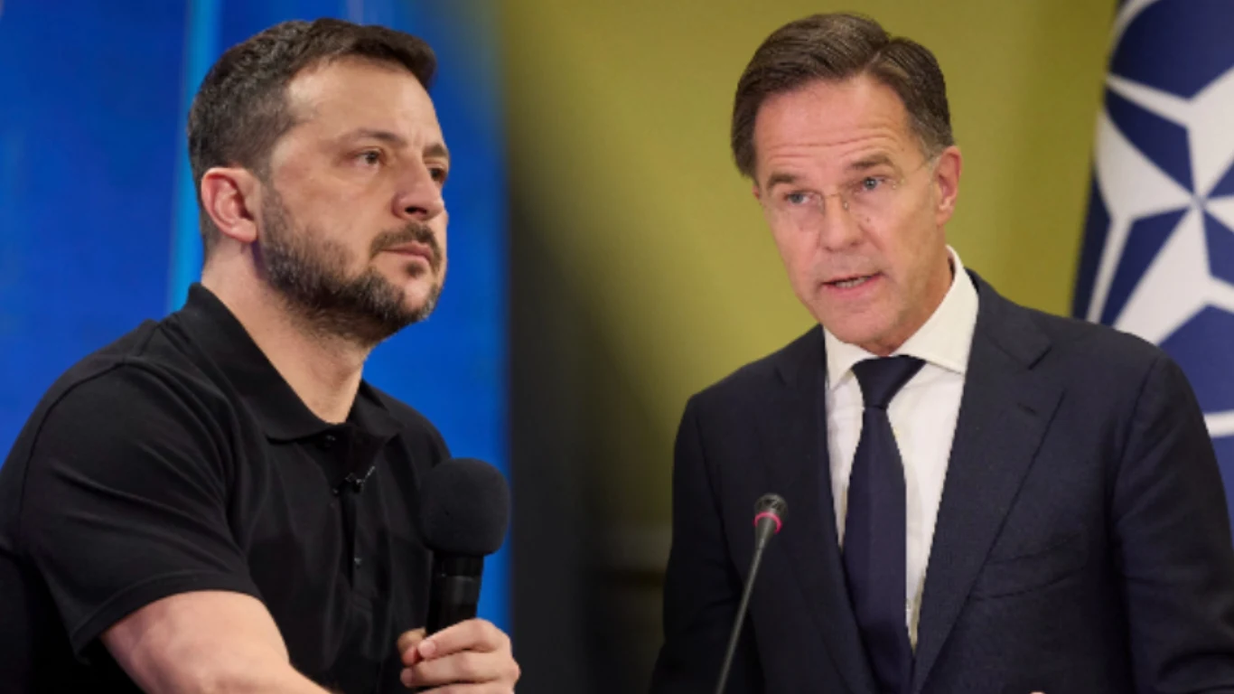 W oczekiwaniu na zaproszenie Ukrainy do NATO. Wołodymyr Zełenski i Mark Rutte W oczekiwaniu na zaproszenie Ukrainy do NATO. Wołodymyr Zełenski i Mark Rutte
