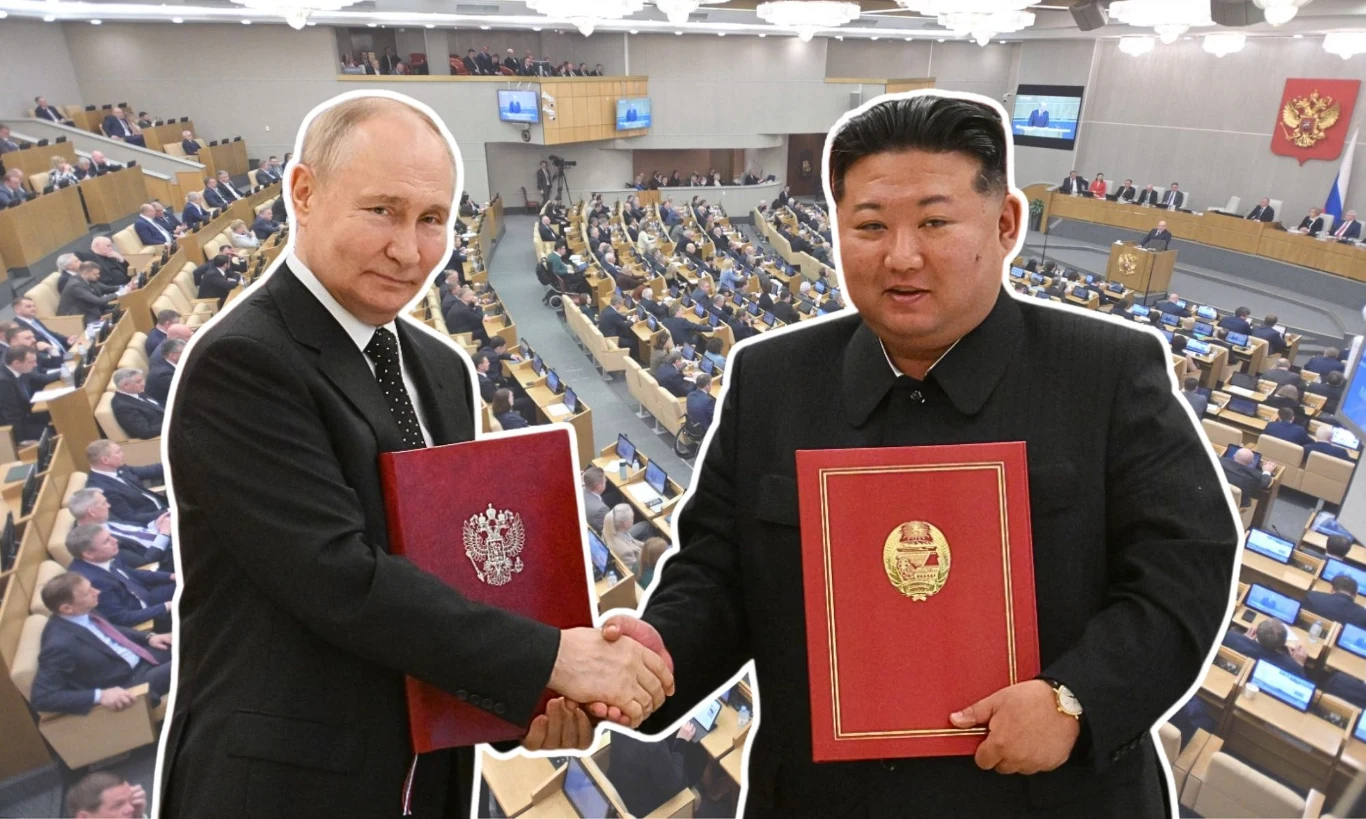 Duma Państwowa ratyfikowała umowę, którą w czerwcu podpisli Władimir Putin i Kim Dzong Un Duma Państwowa ratyfikowała umowę, którą w czerwcu podpisli Władimir Putin i Kim Dzong Un