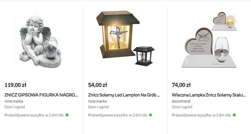 Znicze solarne na Empik.com