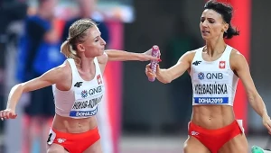 Małgorzata Hołub-Kowalik i Anna Kiełbasińska w sztafecie 4x400 m