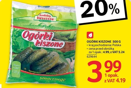 Мариновані огірки Produkty Kiszone