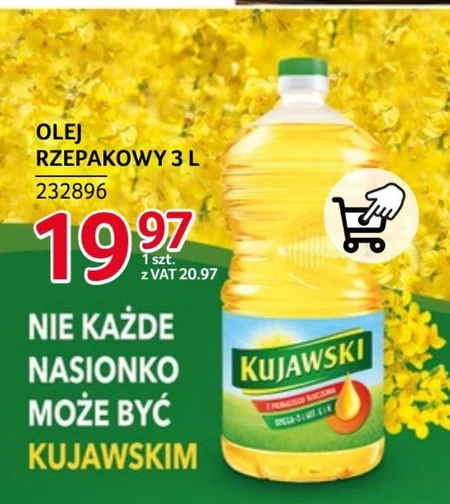 Kujawski Olej rzepakowy z pierwszego tłoczenia 3 l