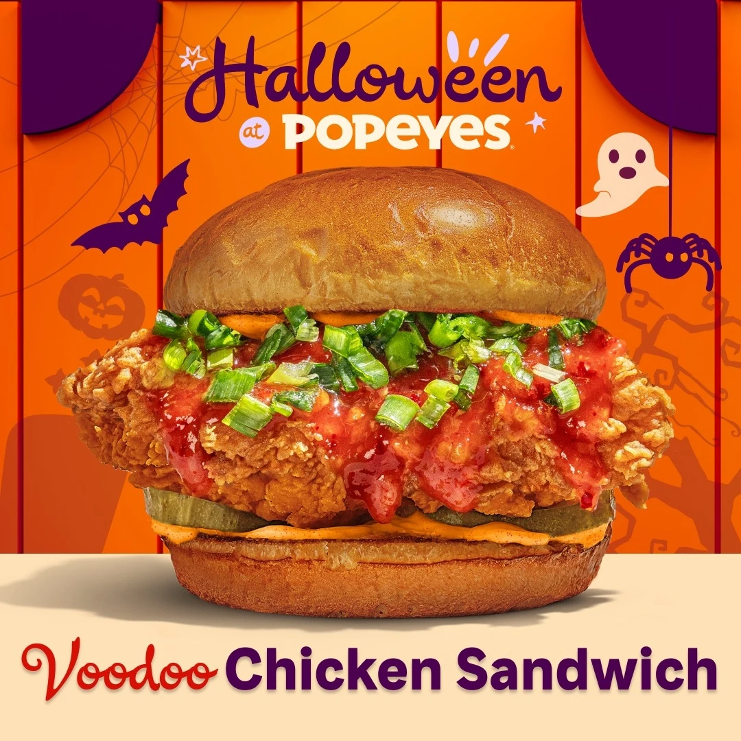Voodoo Chicken Sandwich w Popeyes Voodoo Chicken Sandwich w Popeyes