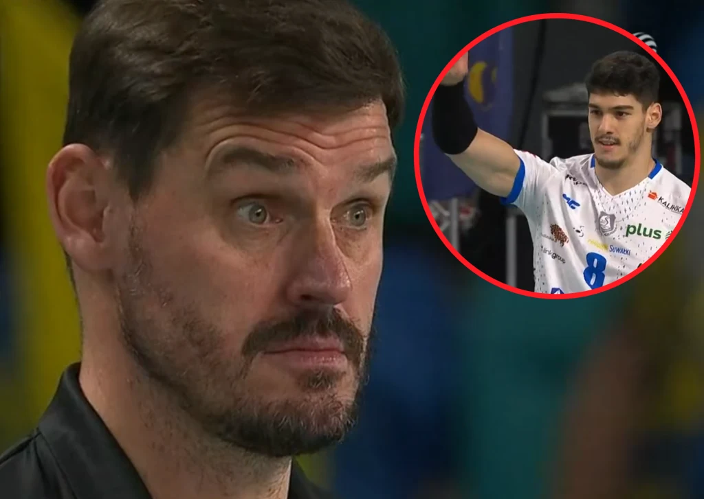 Daniel Pliński po jednej z zagrywek Honorato (w kółku) nie krył zdumienia Daniel Pliński po jednej z zagrywek Honorato (w kółku) nie krył zdumienia