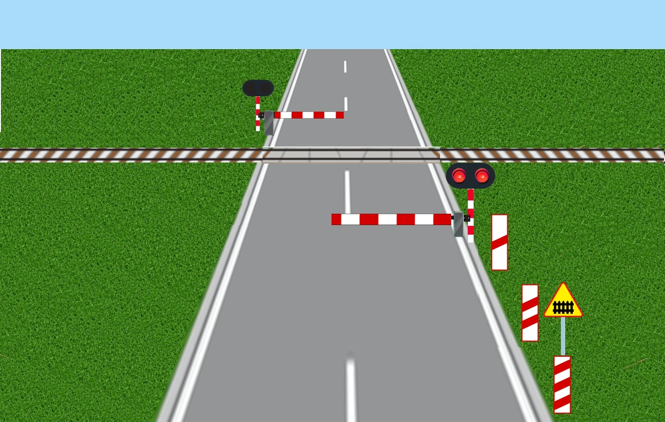 Przejazd kolejowo-drogowy kategorii B Przejazd kolejowo-drogowy kategorii B