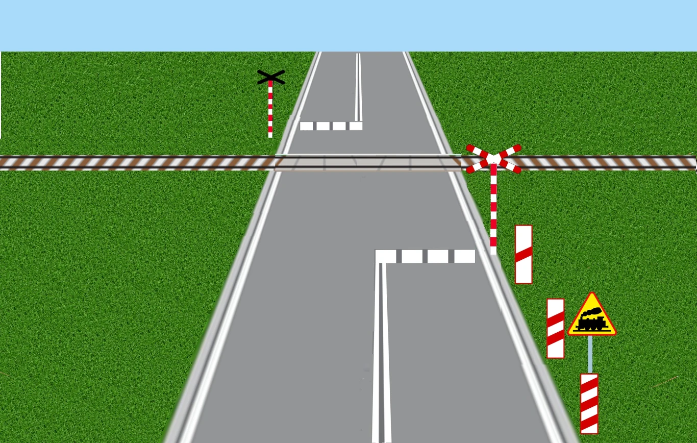 Przejazd kolejowo-drogowy kategorii D Przejazd kolejowo-drogowy kategorii D