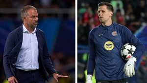 Hansi Flick i Wojciech Szczęsny