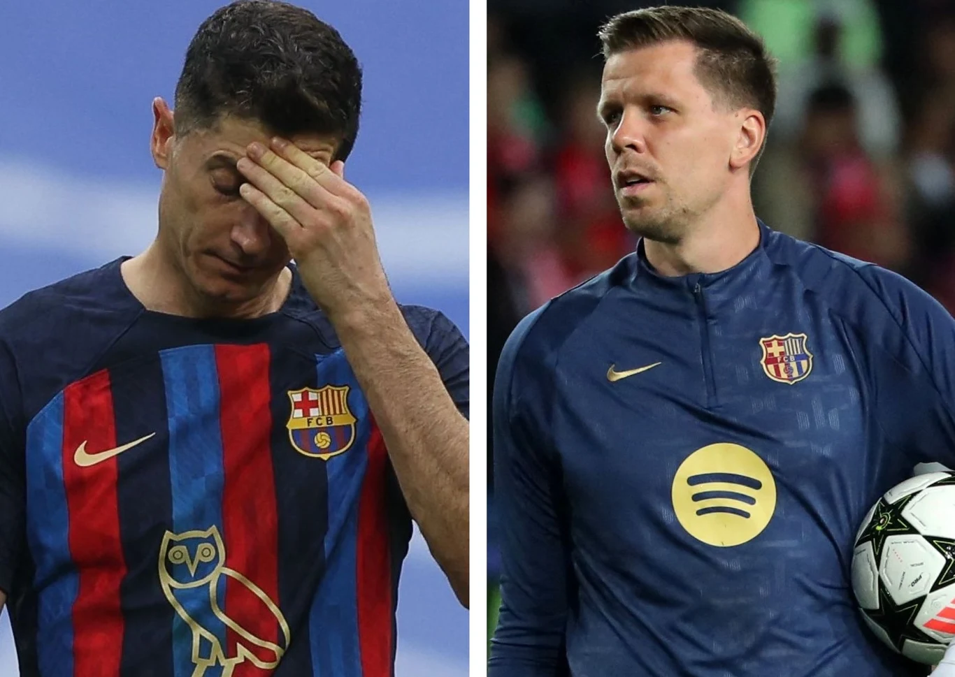 Robert Lewandowski i Wojciech Szczęsny