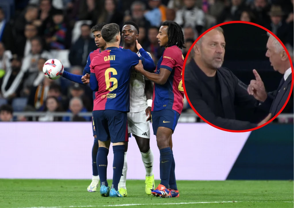 W trakcie El Clasico doszło do awantury pomiędzy Hansim Flickiem i Carlo Ancelottim W trakcie El Clasico doszło do awantury pomiędzy Hansim Flickiem i Carlo Ancelottim