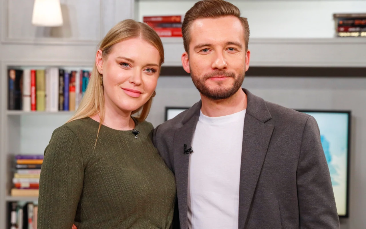 Ewelina Ruckgaber i Łukasz Strzałka w programie "Demakijaż"