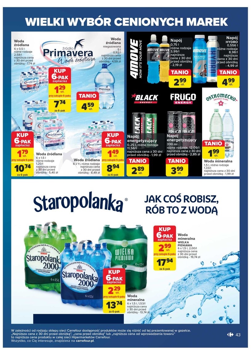 Gazetka: Wielki wybór cenionych marek - Carrefour - strona 43