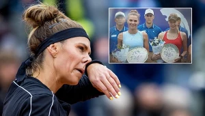 Atak na polską pozycję numer jeden w finale WTA. Odroczony po 65 minutach