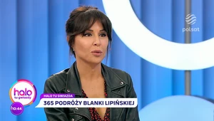 Blanka Lipińska i jej partner w studio “halo tu polsat”. Zdradzili, jak zakończyła się ich wspólna podróż dookoła świata