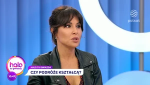 Blanka Lipińska i jej partner w studio "halo tu polsat". Jak zakończyła się ich podróż dookoła świata?