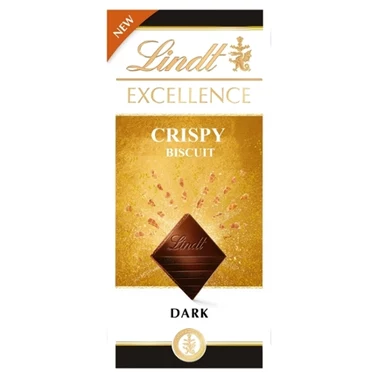 Lindt Excellence Gorzka czekolada z kawałkami kruchych ciasteczek 100 g - 0