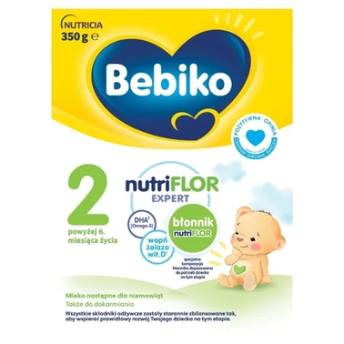 Bebiko 2 Mleko następne dla niemowląt powyżej 6. miesiąca życia 350 g - 0